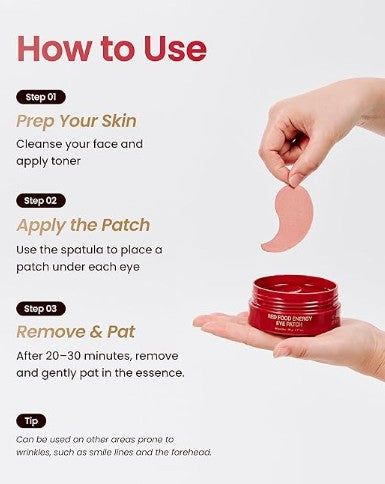 YADAH RED FOOD ENERGY EYE PATCH