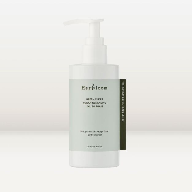 Green Clear Vegan Cleansing Oil to Foam