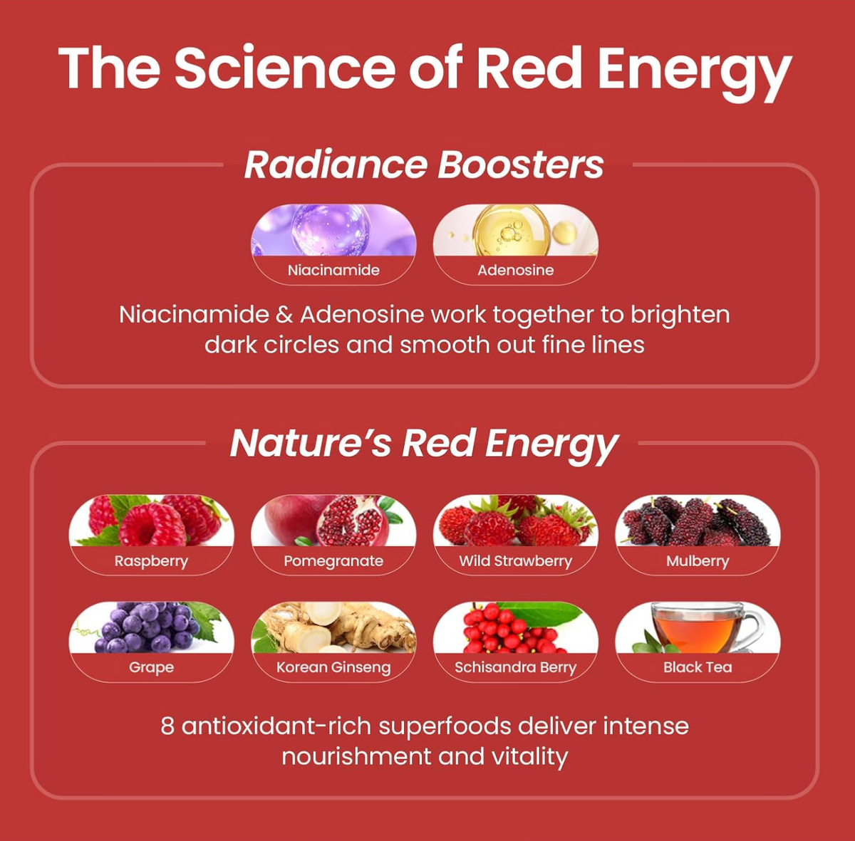 YADAH RED FOOD ENERGY AUGENPATCH