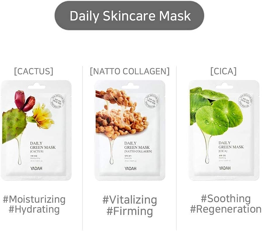 YADAH DAILY GREEN MASK-CICA 1 ST.