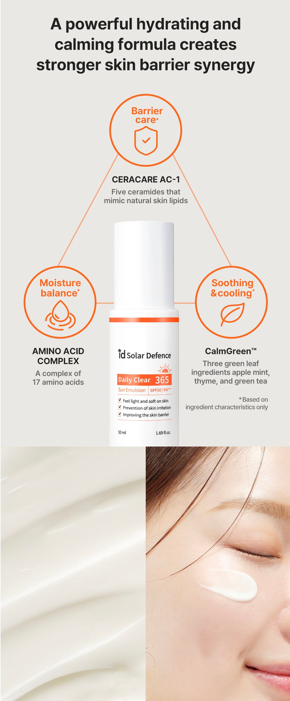 idPLACOSMETICS SOLAR DEFENSE DAILY CLEAR 365 SUN EMULSION SPF50+/ PA++++