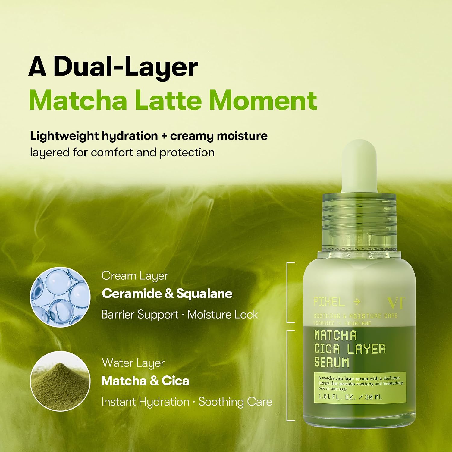VT MATCHA CICA LAYER SERUM