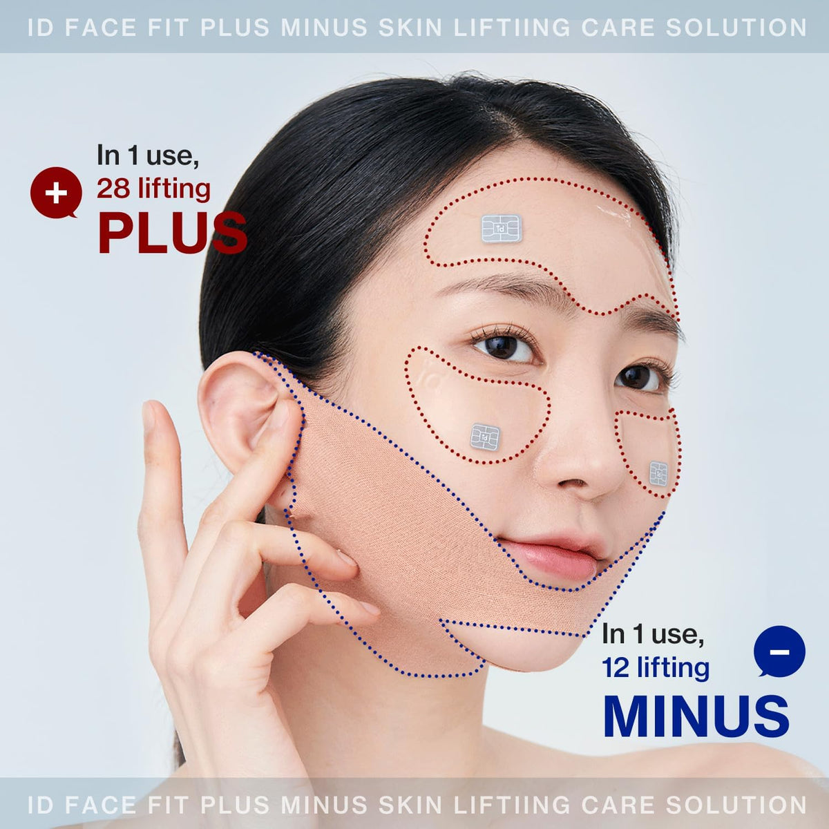 idPLACOSMETICS FACE FIT PLUS PATCH V3 (4 Stück)