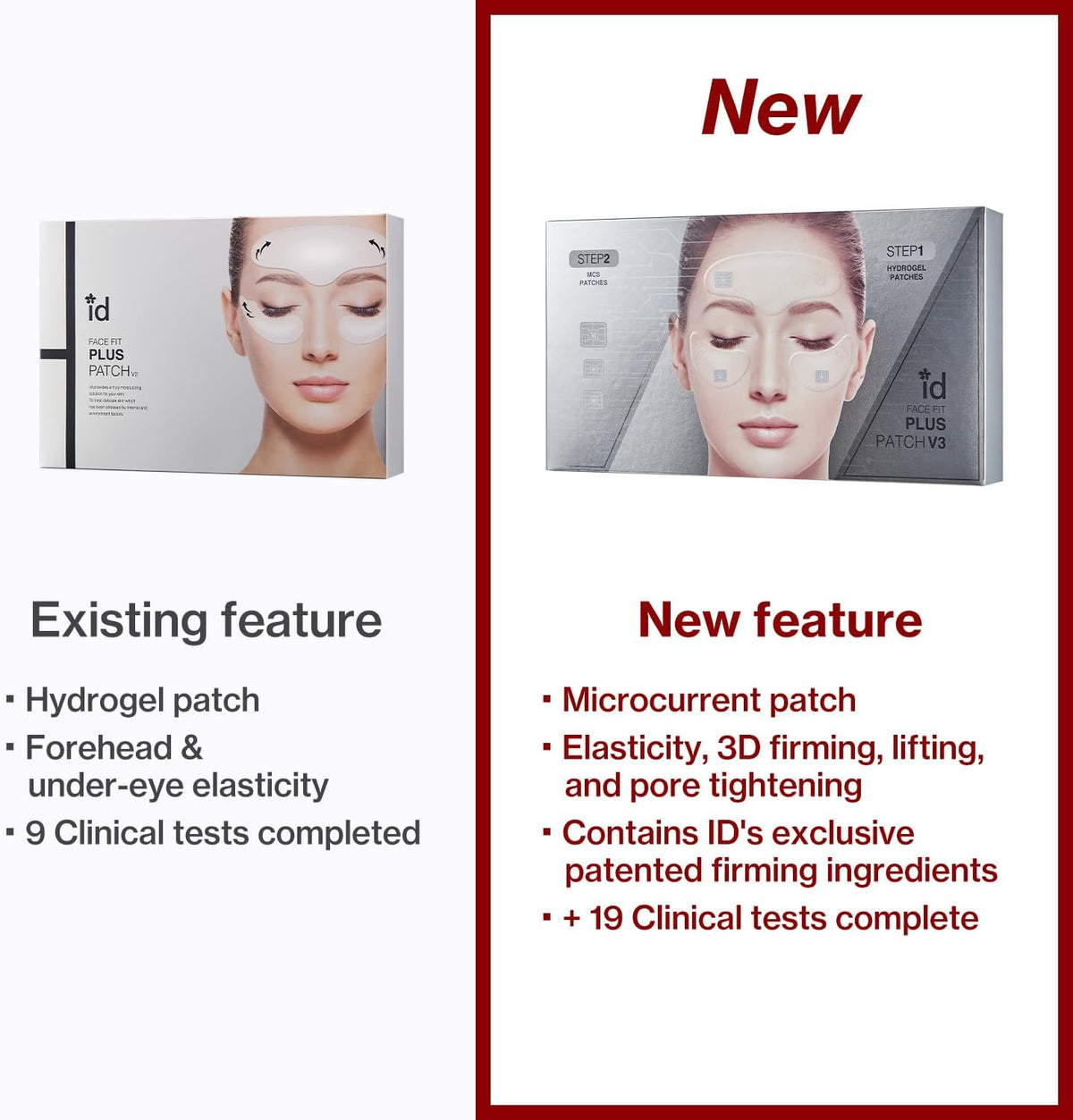 idPLACOSMETICS FACE FIT PLUS PATCH V3 (4 Stück)