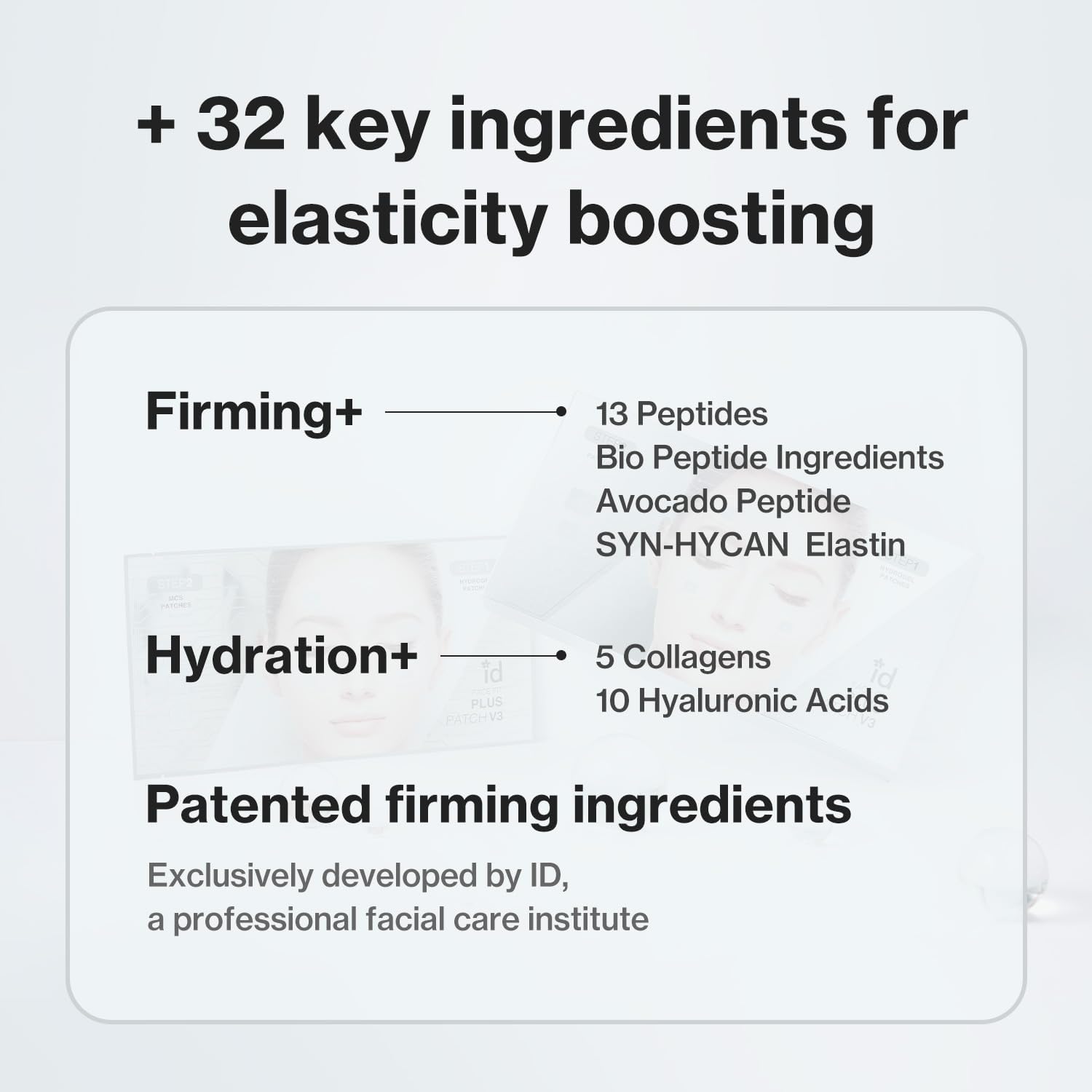 idPLACOSMETICS FACE FIT PLUS PATCH V3 (4 Stück)