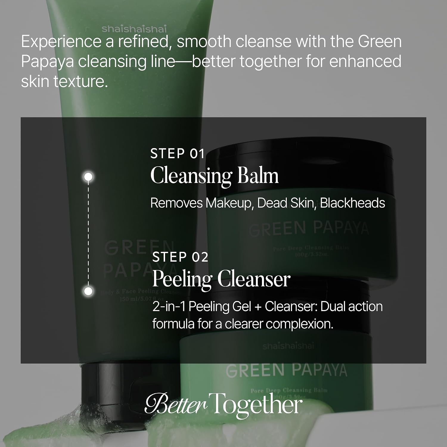 shaishaishai GREEN PAPAYA Poren tiefenreinigender Balsam