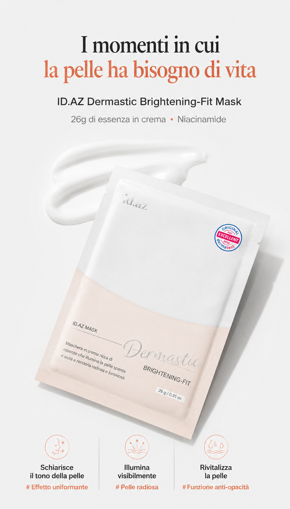 ID.AZ DERMASTIC BRIGHTENING-FIT MASKE (1 Stk.)