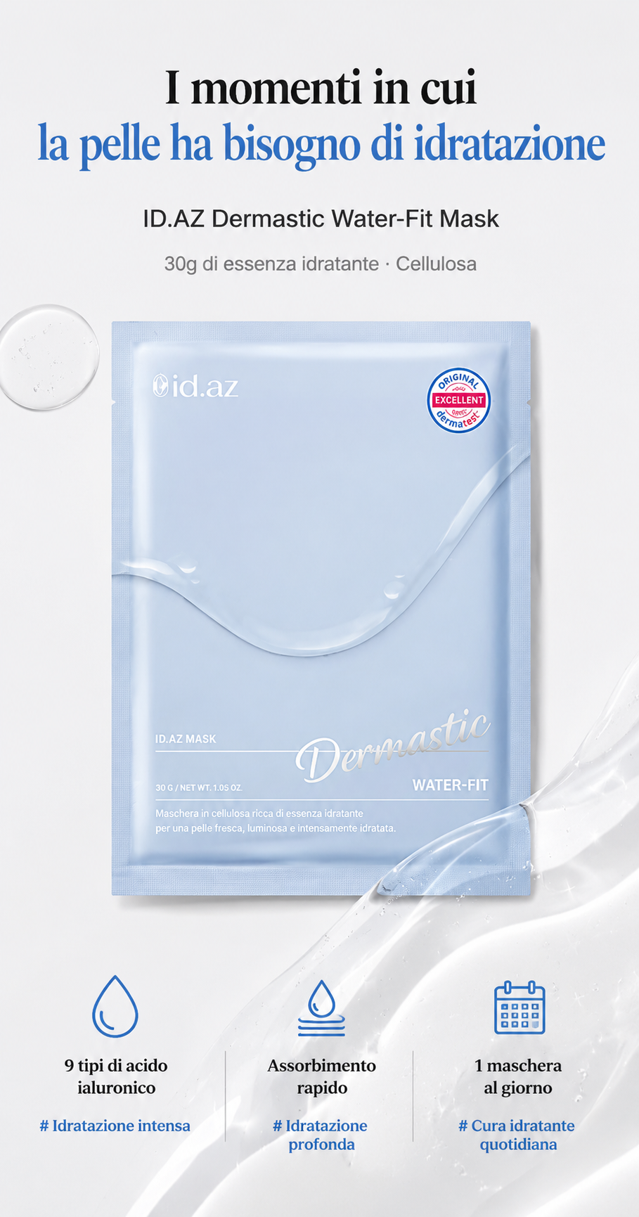 ID.AZ DERMASTIC WATER-FIT MASK (1 Stk.)