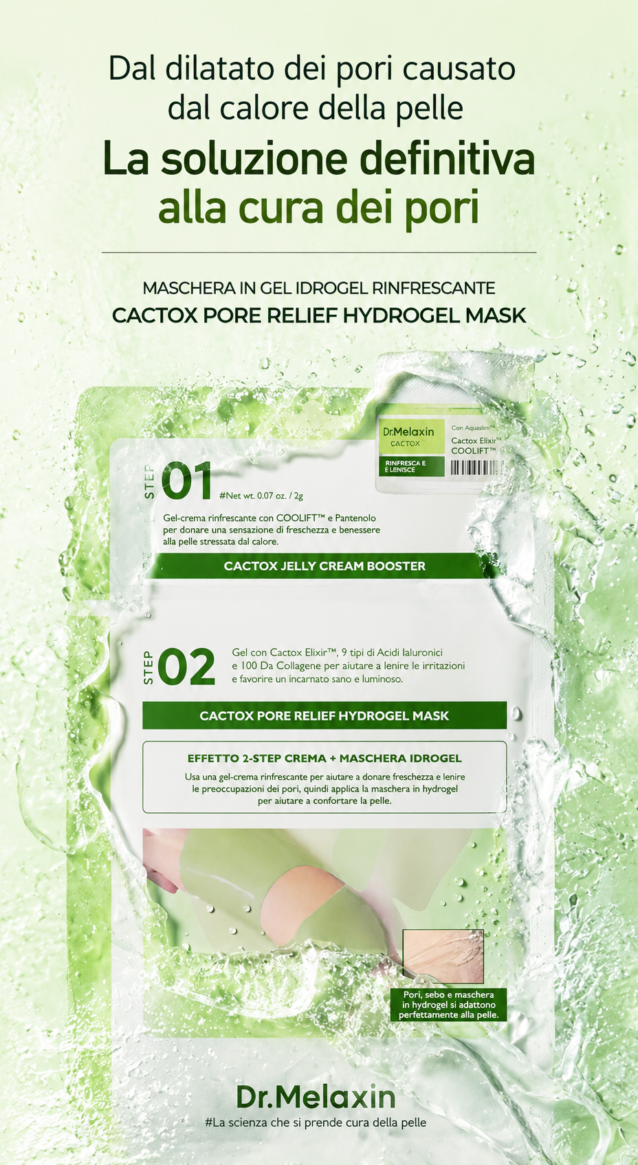 Dr.Melaxin Cactox Poren-Relief Jelly Cream Hydrogel Maske
