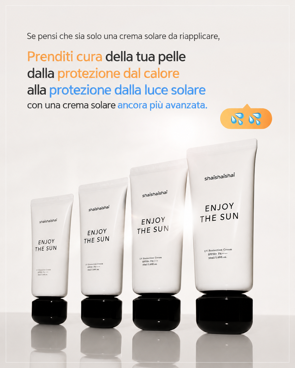 shaishaishai ENJOY THE SUN Sonnenschutzcreme SPF50 PA++++