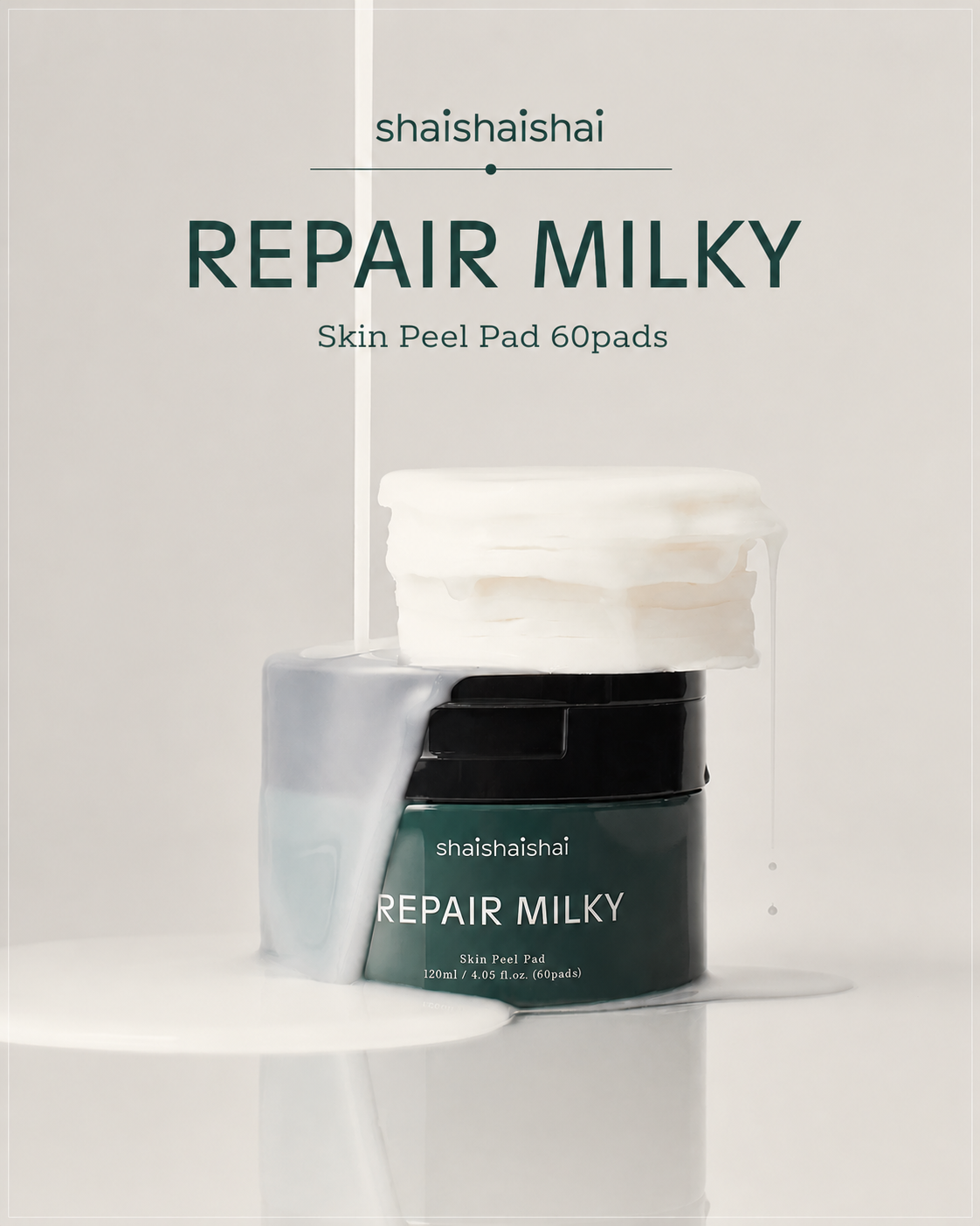 shaishaishai REPAIR MILKY Hautpeeling-Pad 60 Stk.