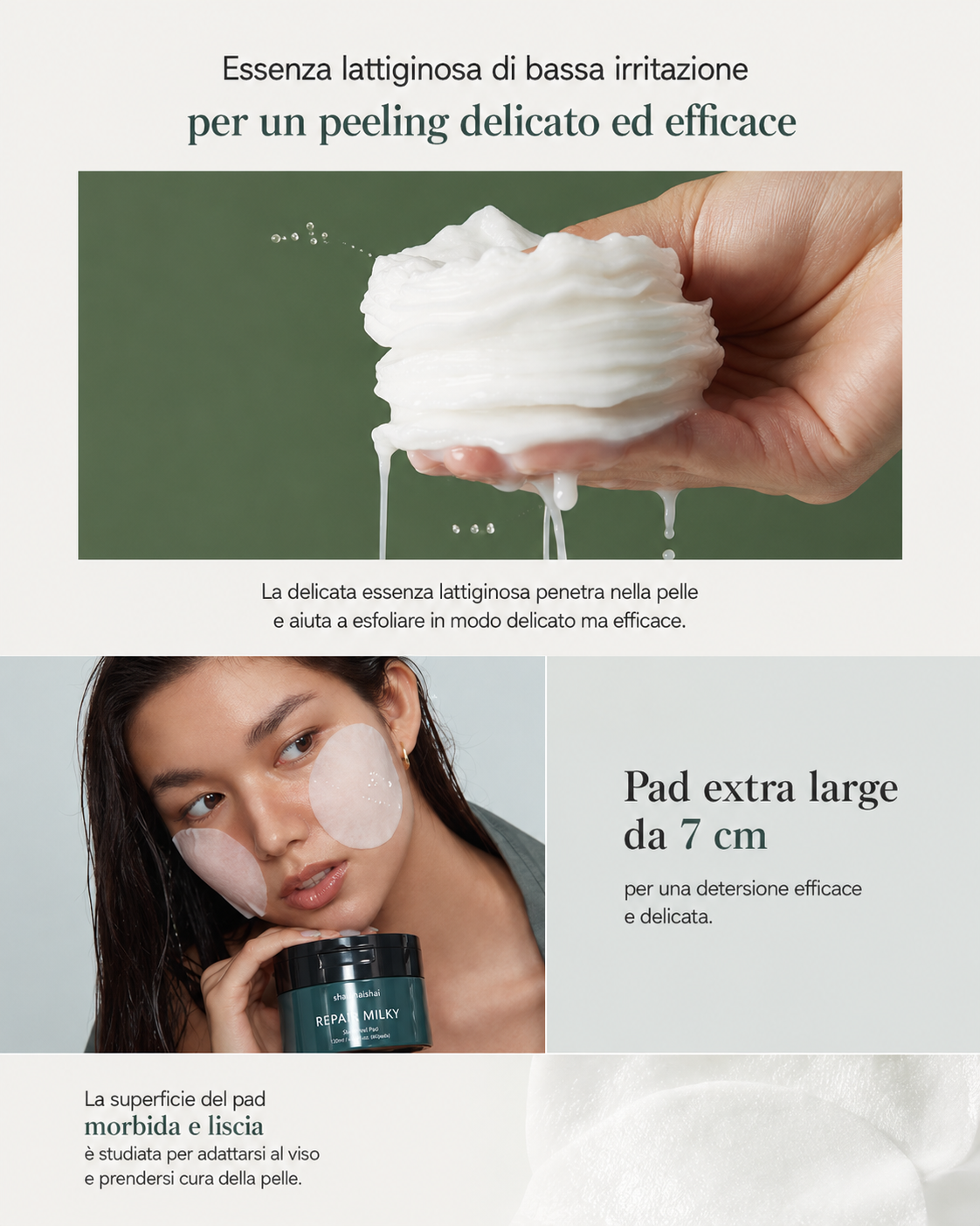 shaishaishai REPAIR MILKY Hautpeeling-Pad 60 Stk.