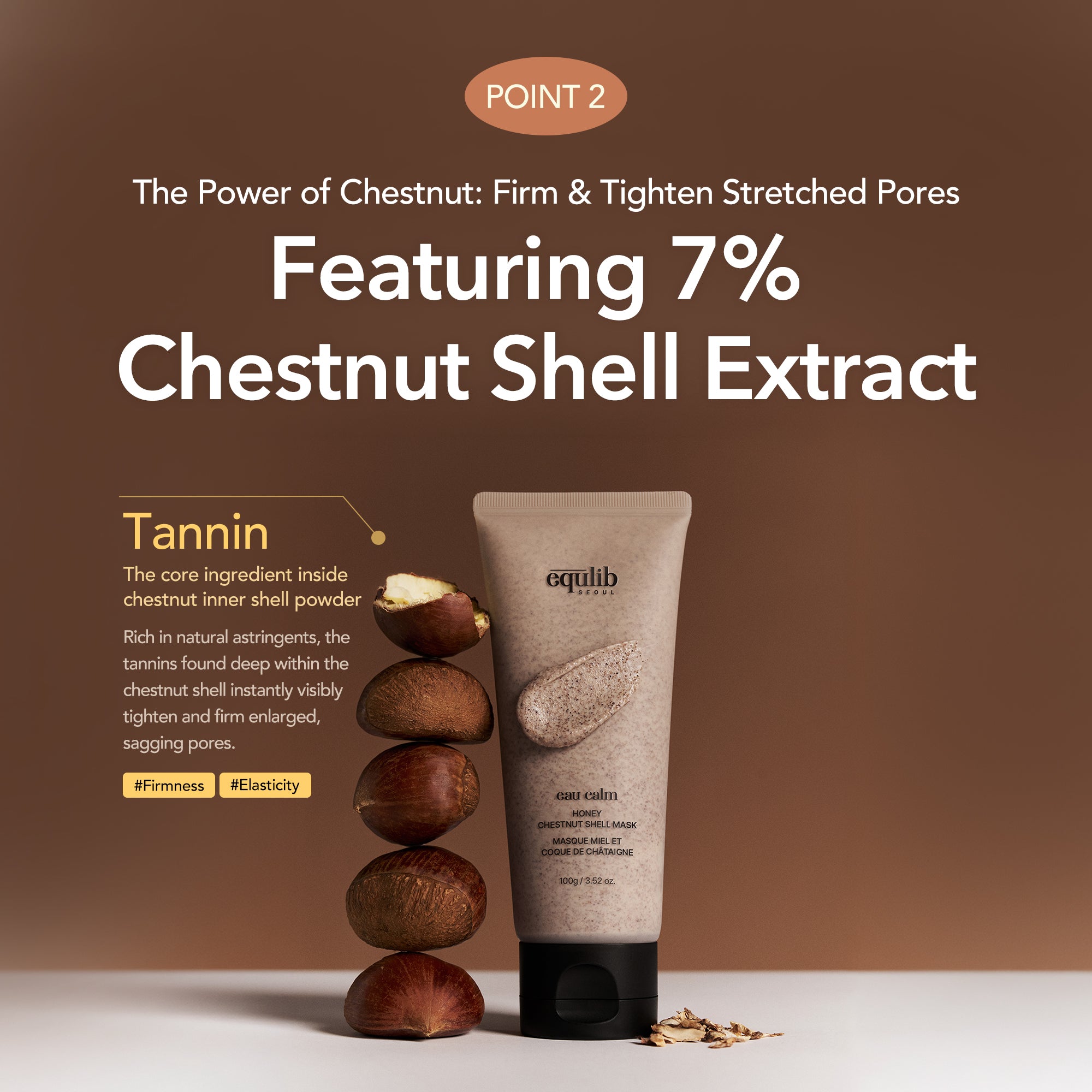 equlib Eau Calm Honey Chestnut Shell Mask