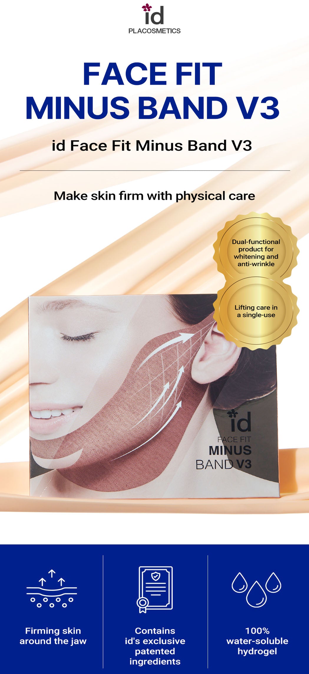 idPLACOSMETICS FACE FIT MINUS BAND V3 (4 pieces)